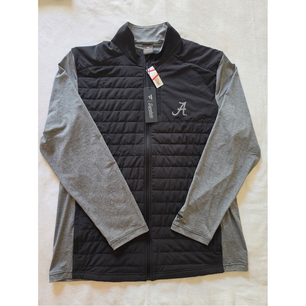 Fanatics Signature Alabama Crimson Tide Mens XL Hybrid Full Zip Jacket Black